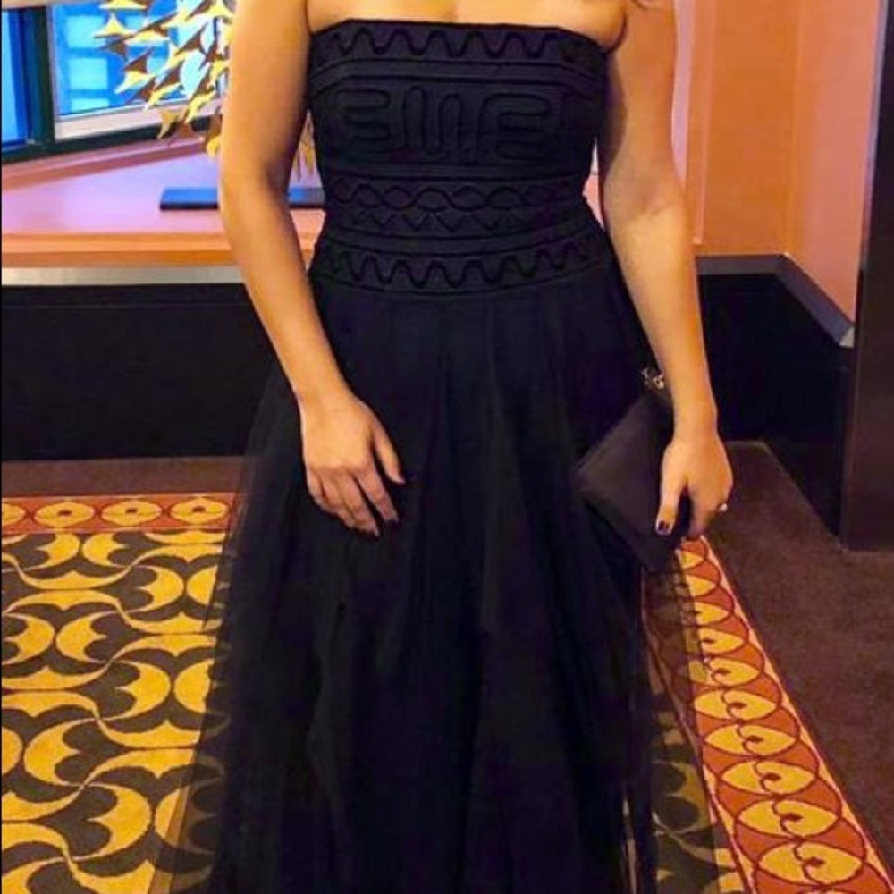 Black & Blue Evening tulle dress - Picture 4 of 4